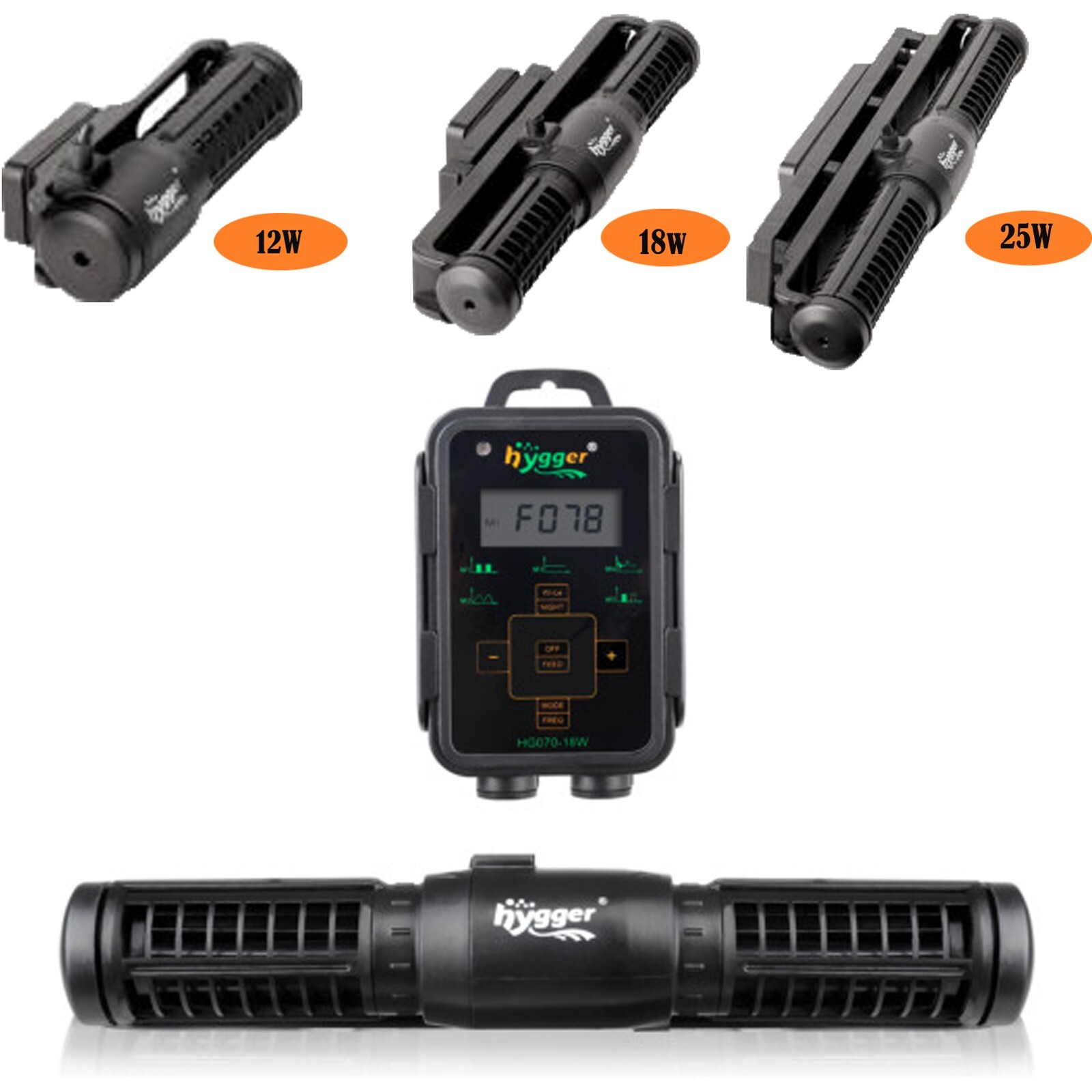 hygger Aquarium Wave Maker Adjustable Cross Flow for 60-135-265 Gallon Fish Tank