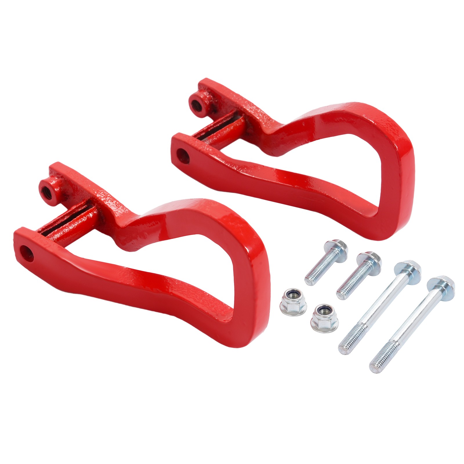 Red Front Tow Recovery Hooks w/ Bolts For GMC Sierra 1500 2019-2025 #84280203