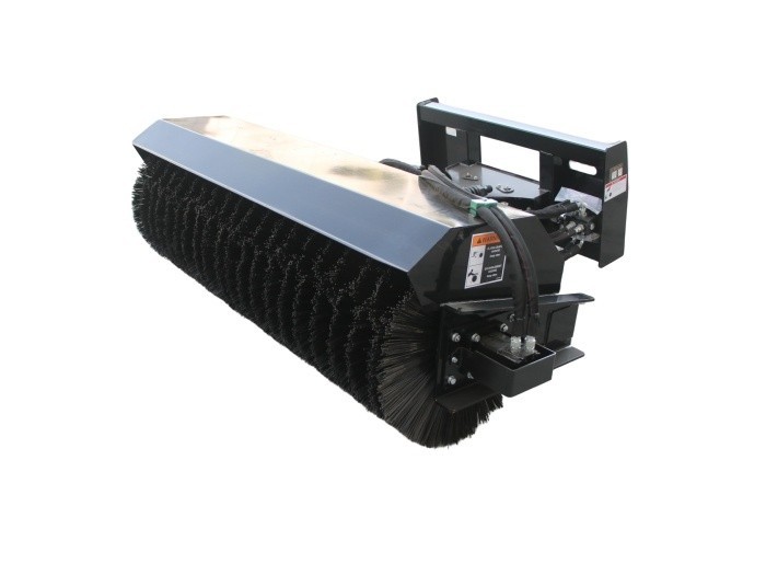 Wolverine Skid Steer Angle Broom Sweeper Heavy Duty Attachment w/Poly Brush