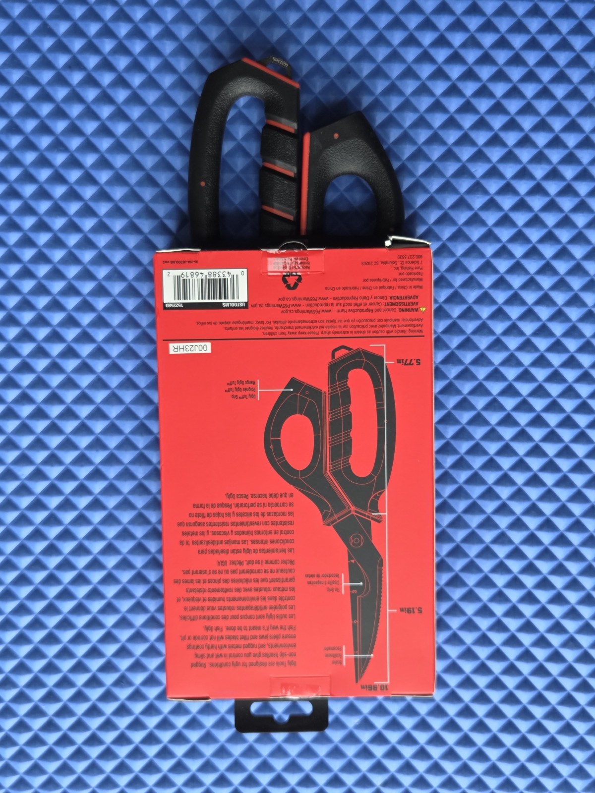 Ugly Stik Tools Marine Fishing Shears Tool, Black (USTOOLMS)