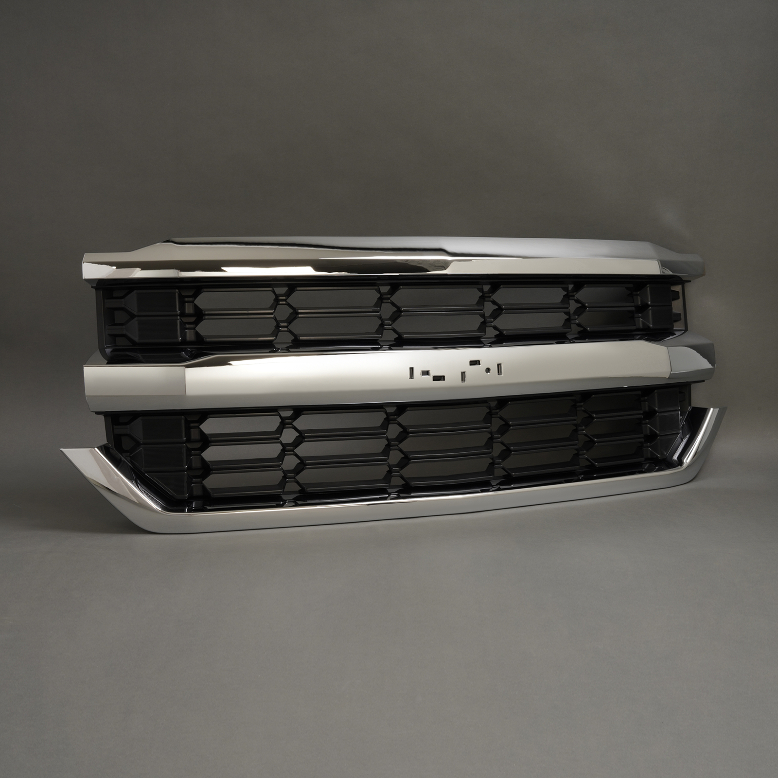 For 2016-2018 2017 Chevrolet Silverado 1500 Front Upper Grille Chrome Grill