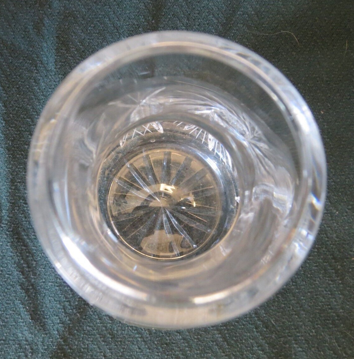 Gorgeous Hand Cut 24% Lead Crystal Tumble Up Carafe Pinwheel Made in Poland