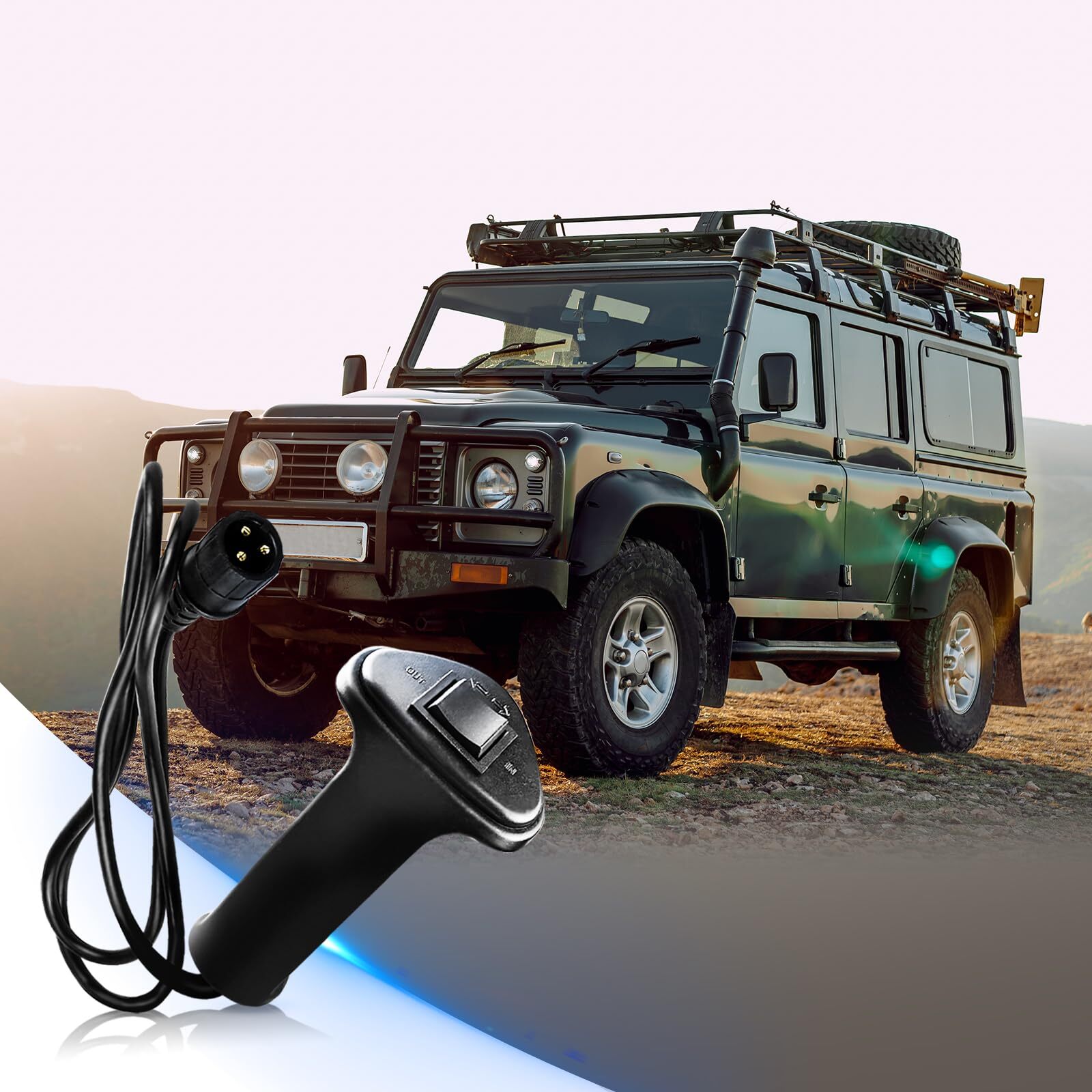3 Prong Winch Remote Controller 12V 1.5M Wired for 6000-12000LB Winches