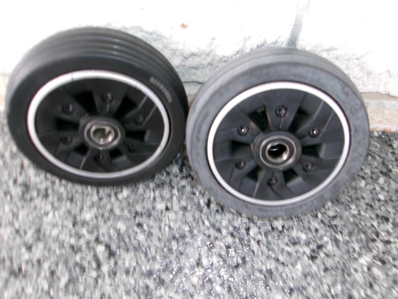 Pair of 6 x 2" Caster Wheels, for Jazzy Air 2 (tires may be discolored) #6173