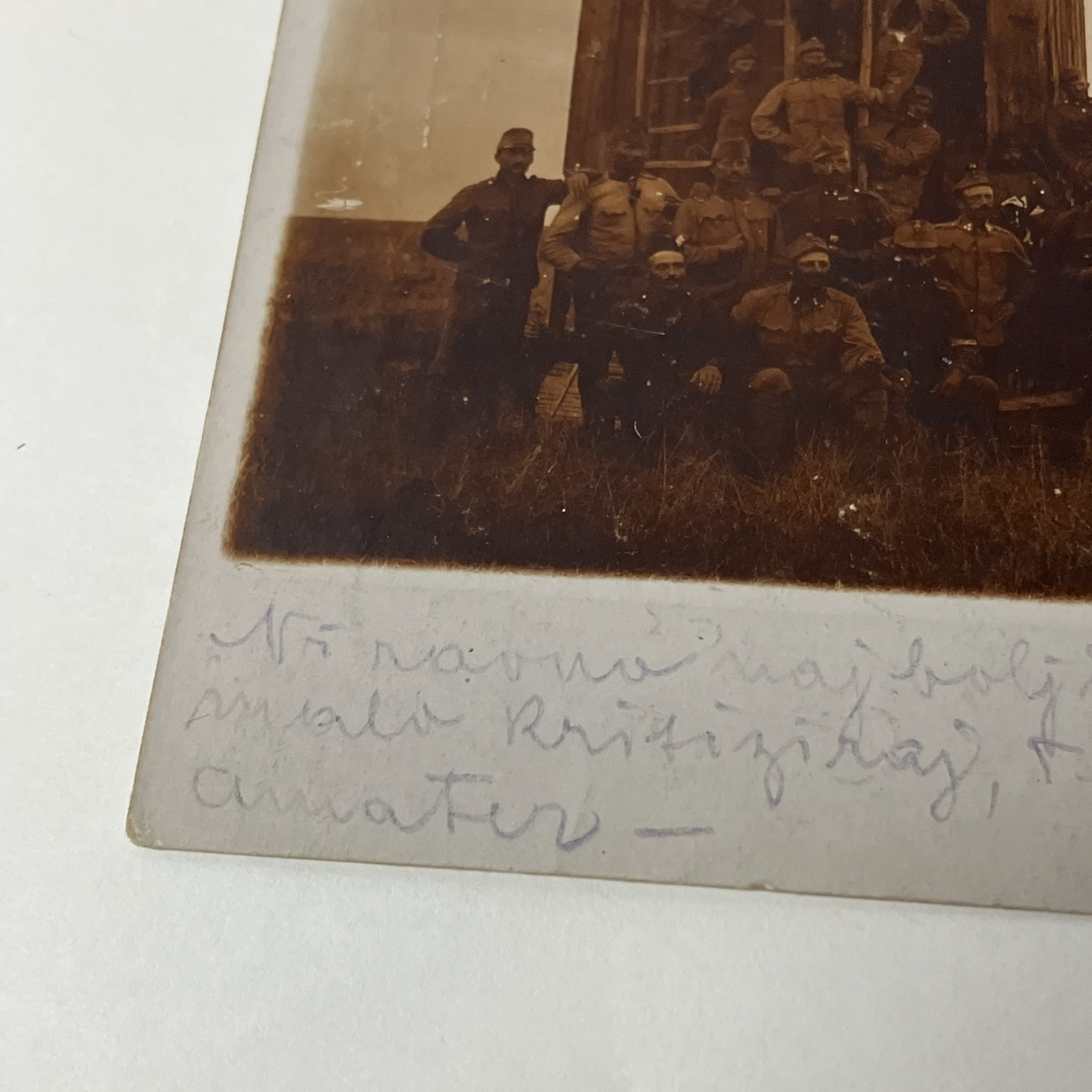 World War I WWI RPPC Photo Postcard Military Soldiers Windmill