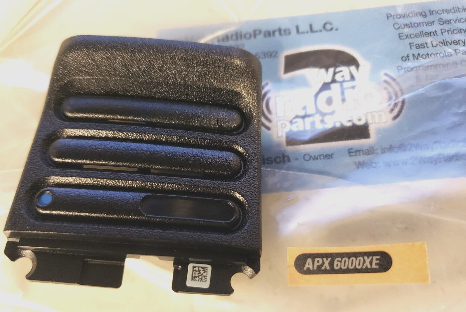 Genuine Motorola APX8000 APX6000 XE Black Refresh Speaker Grille / Nameplate Kit