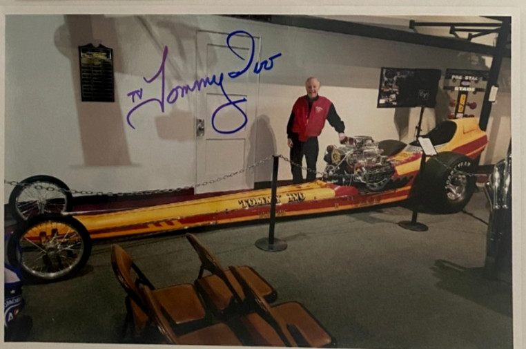 TV TOMMY IVO AA/FD SIGNED NHRA AHRA F/C T/F RARE VTG PHOTO