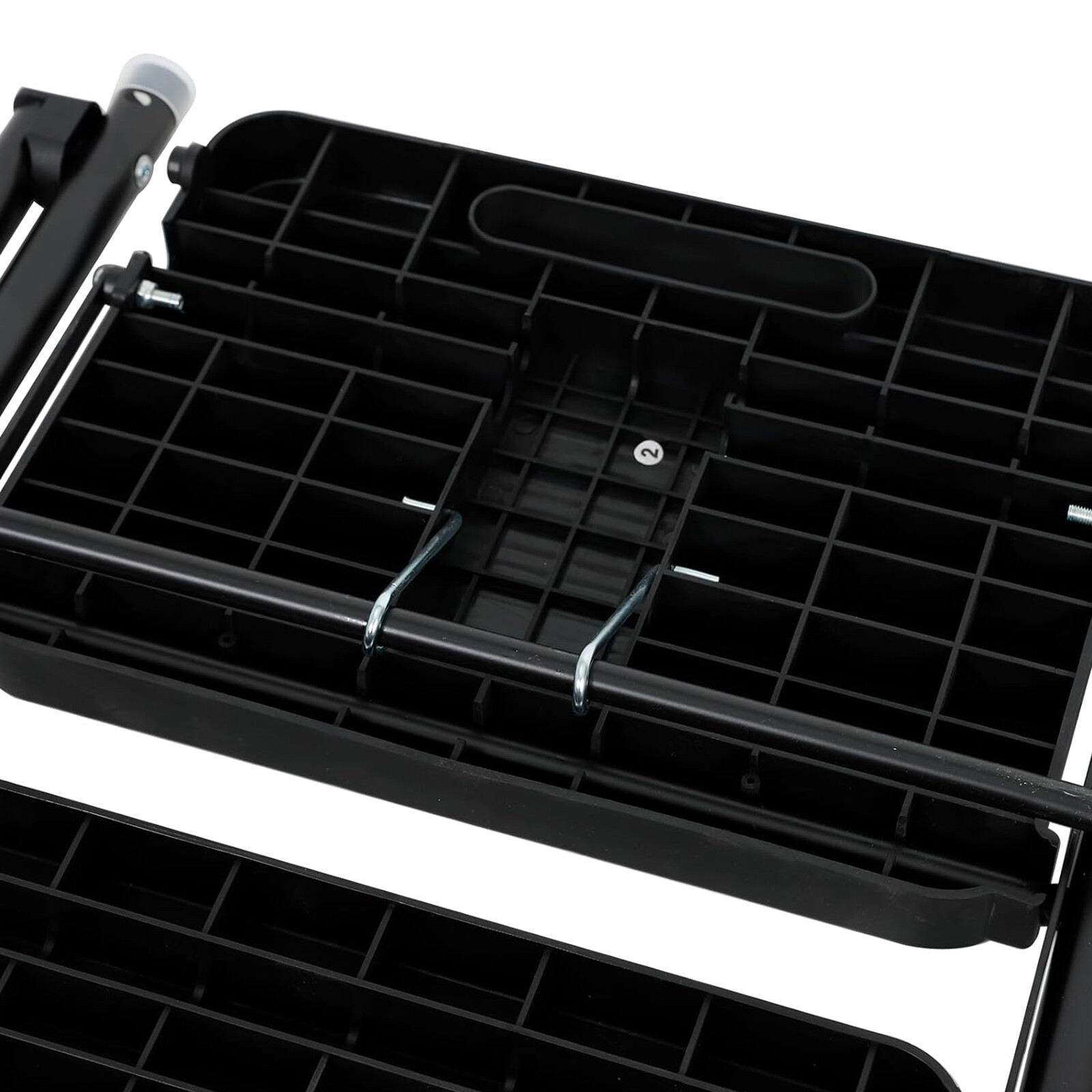 5 Step Non-Slip Stool Ladder with Handrails folding Tool Tray Platform 330 lbs