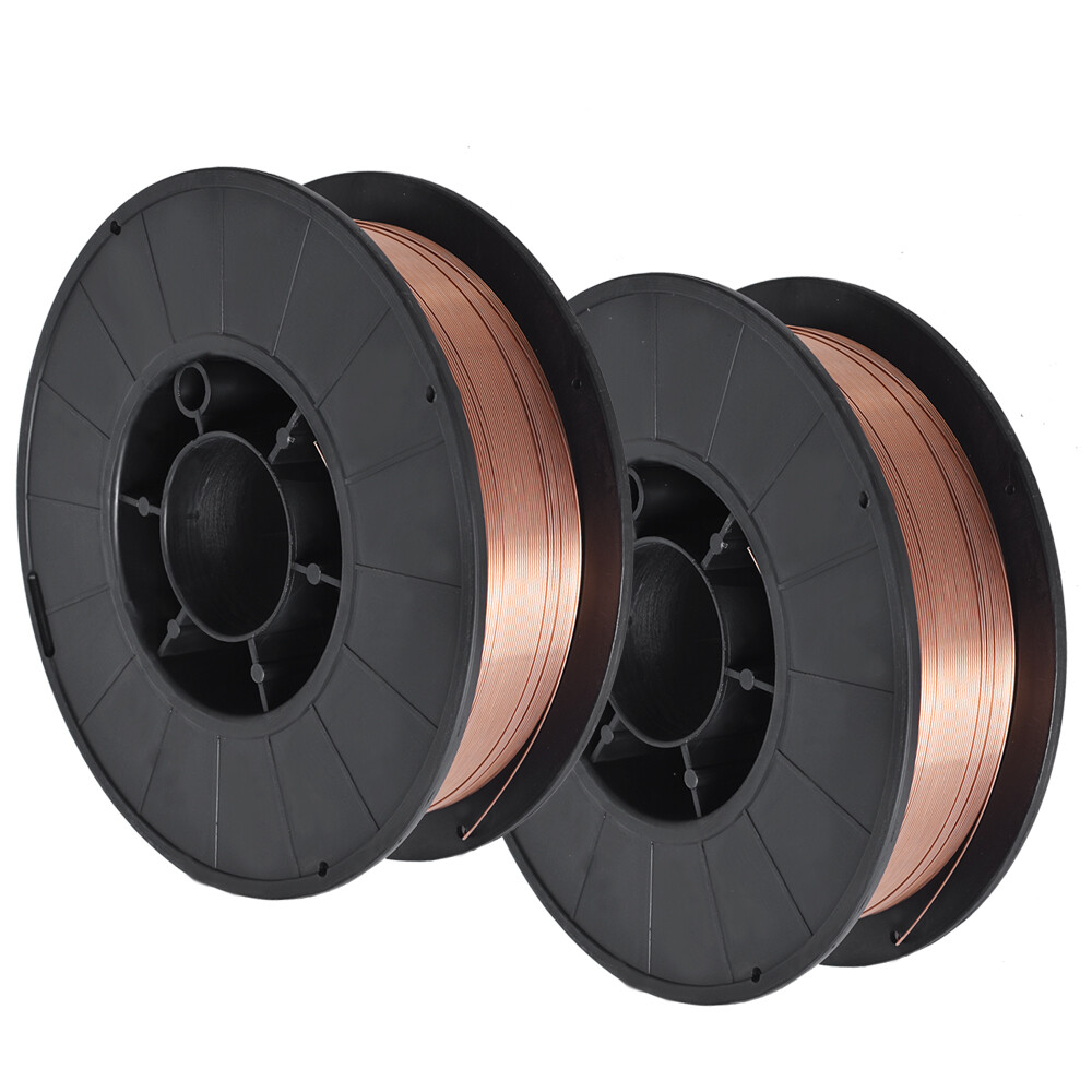 2 Pack ER70S-6 .030" (0.8mm) Mild Steel MIG Welding Wire 11-lb Roll Wire