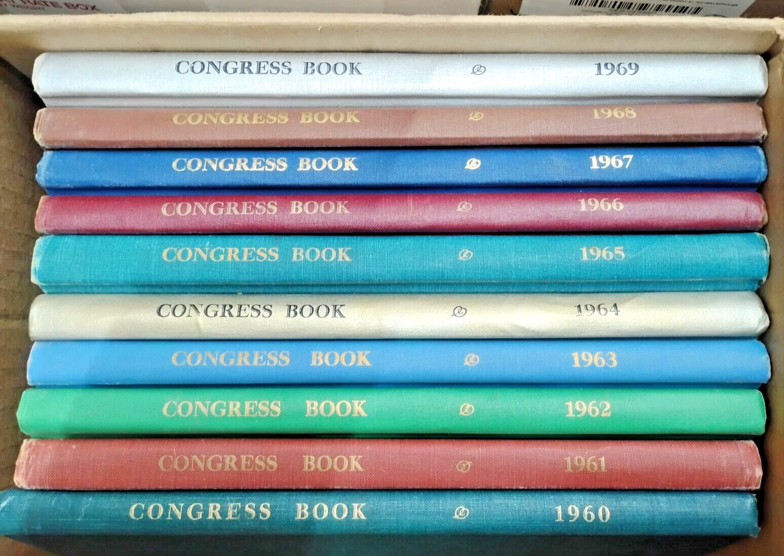CONGRESS BOOK Complete Set, 1960 - 2010