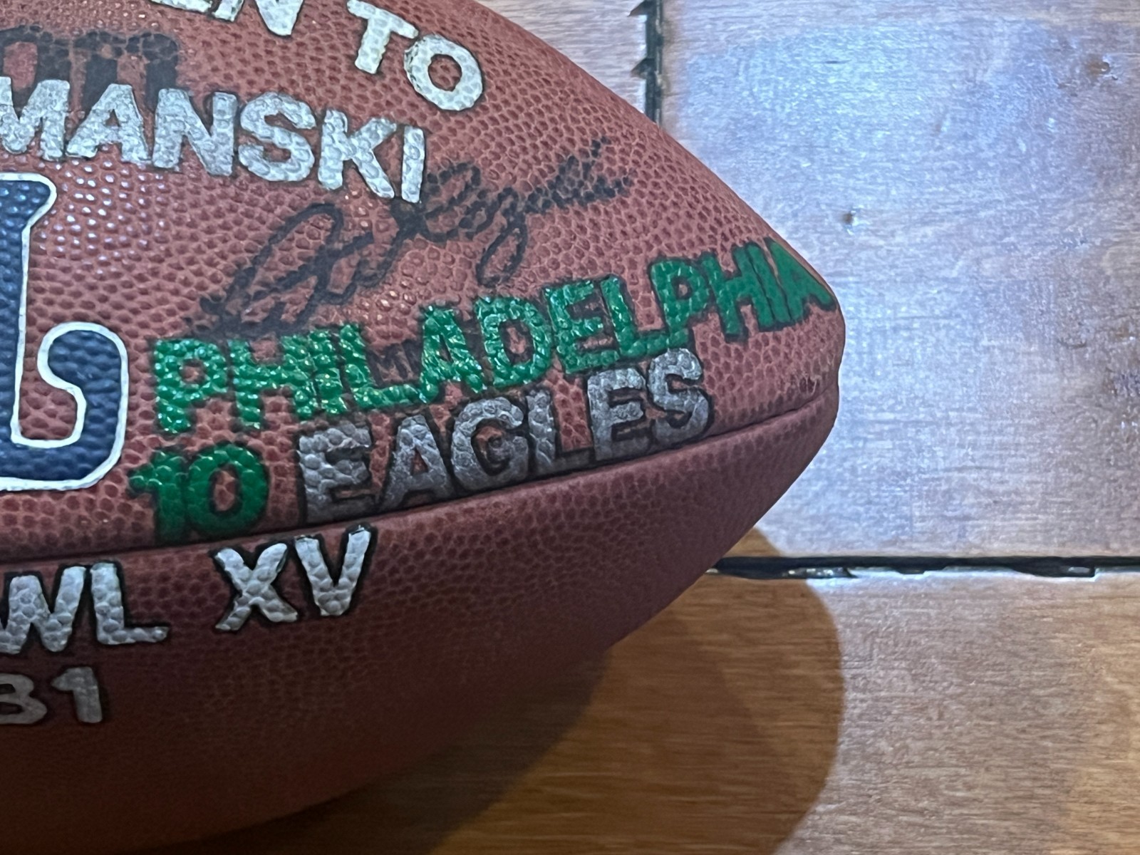 1981 SUPER BOWL XV Game Used OAKLAND RAIDERS Presentation Game Ball Football