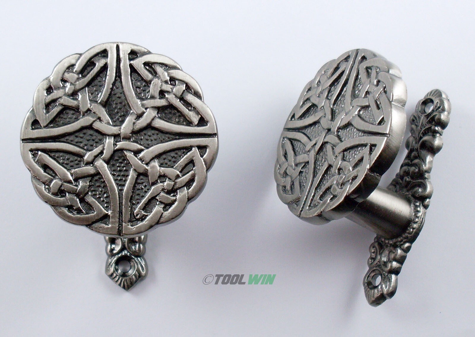 2-pc. Celtic Knot Sword Hanger Set Wall Mount Bracket Hooks