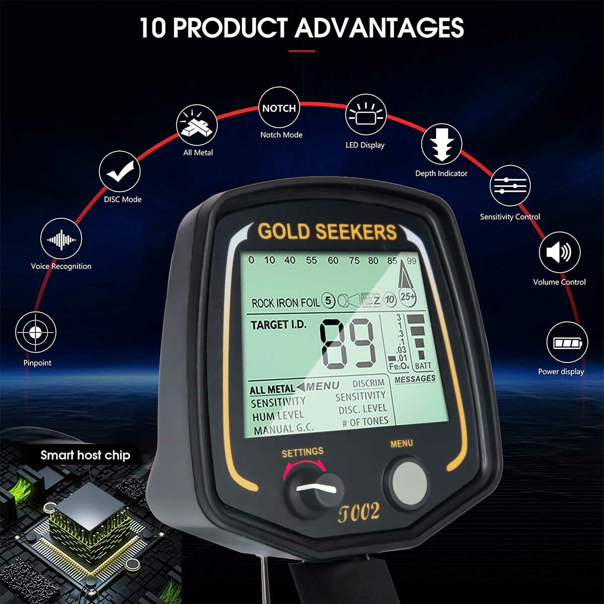 Replace For Teknetics T2 Limited Edition Metal Detector|11" Searchcoils Included