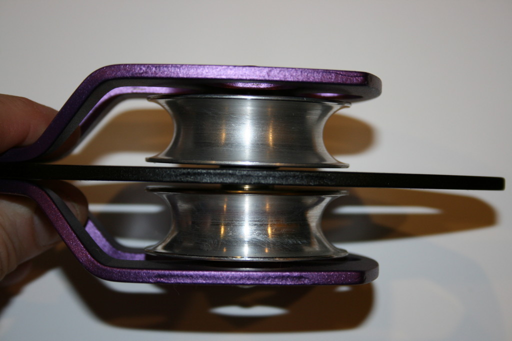 Twin sheave block and tackle 7500Lb pulley system 100 feet 1/2 Double Braid Rope