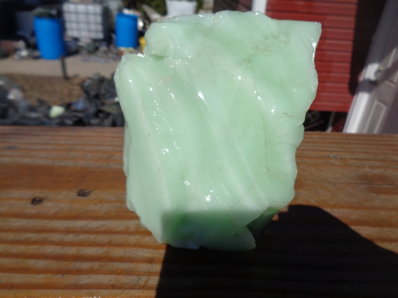 Glass Rock Slag  Opaque Jadeite 3.2 lbs 47C Rocks Landscape Aquarium