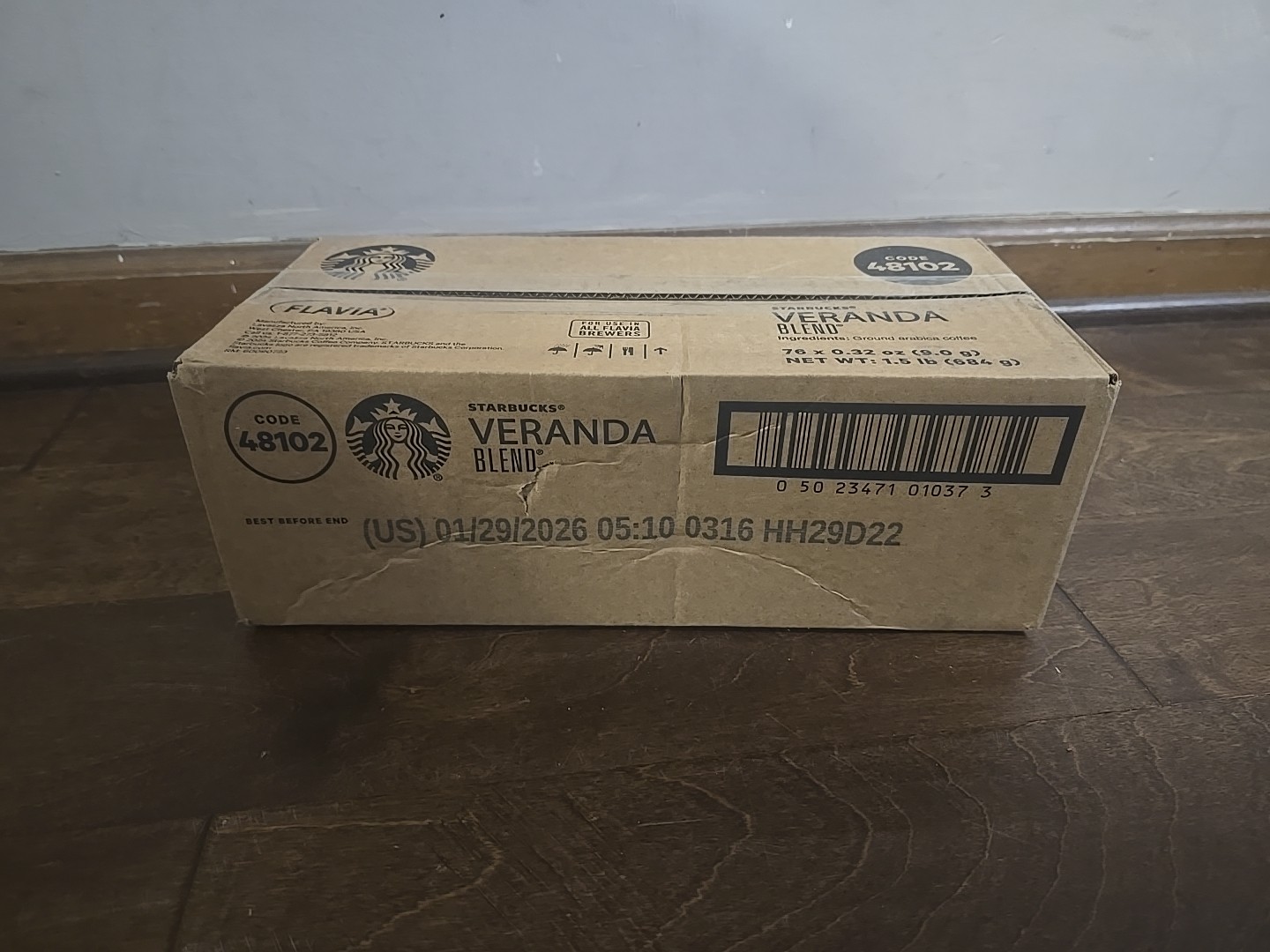 FLAVIA 48102 Starbucks Coffee Freshpack - Veranda Blend (76/CT) New 1/29/26