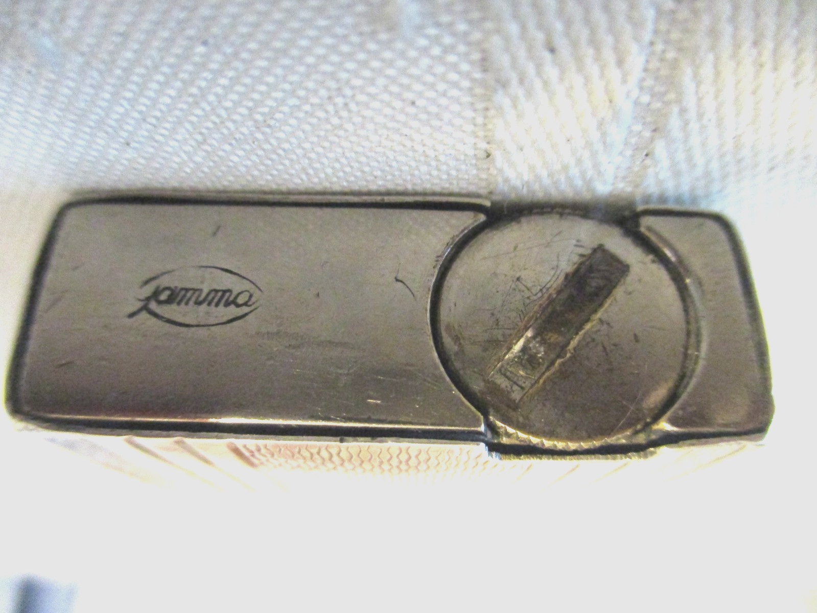 Art Deco Heavy Silver Lighter with Hall Marks ( Gamma) ?