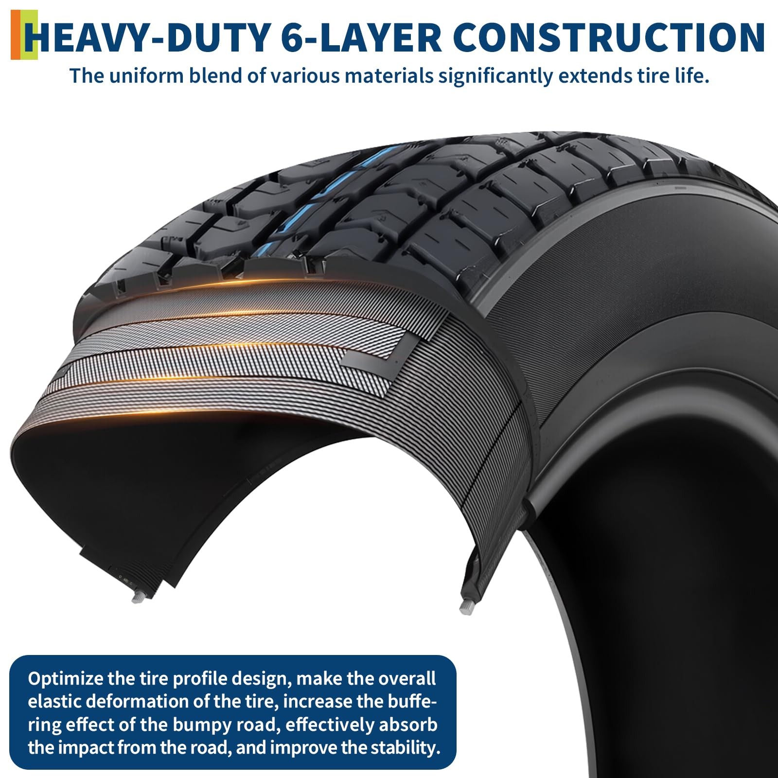 205/75D14 Trailer Tires with 14 Rims 5 Lug 4.5 Bolt Pattern Utility Boat Camper