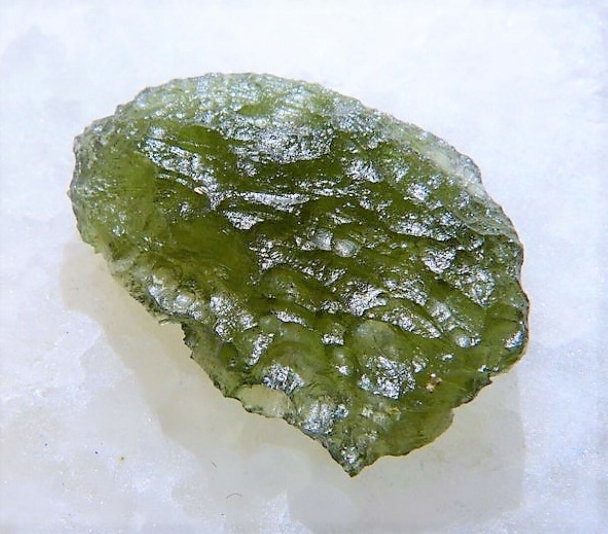 METEORITE MOLDAVITE GREEN LARGE IMPACT FRAGMENT METEOR STONE SPACE ASTEROID ROCK