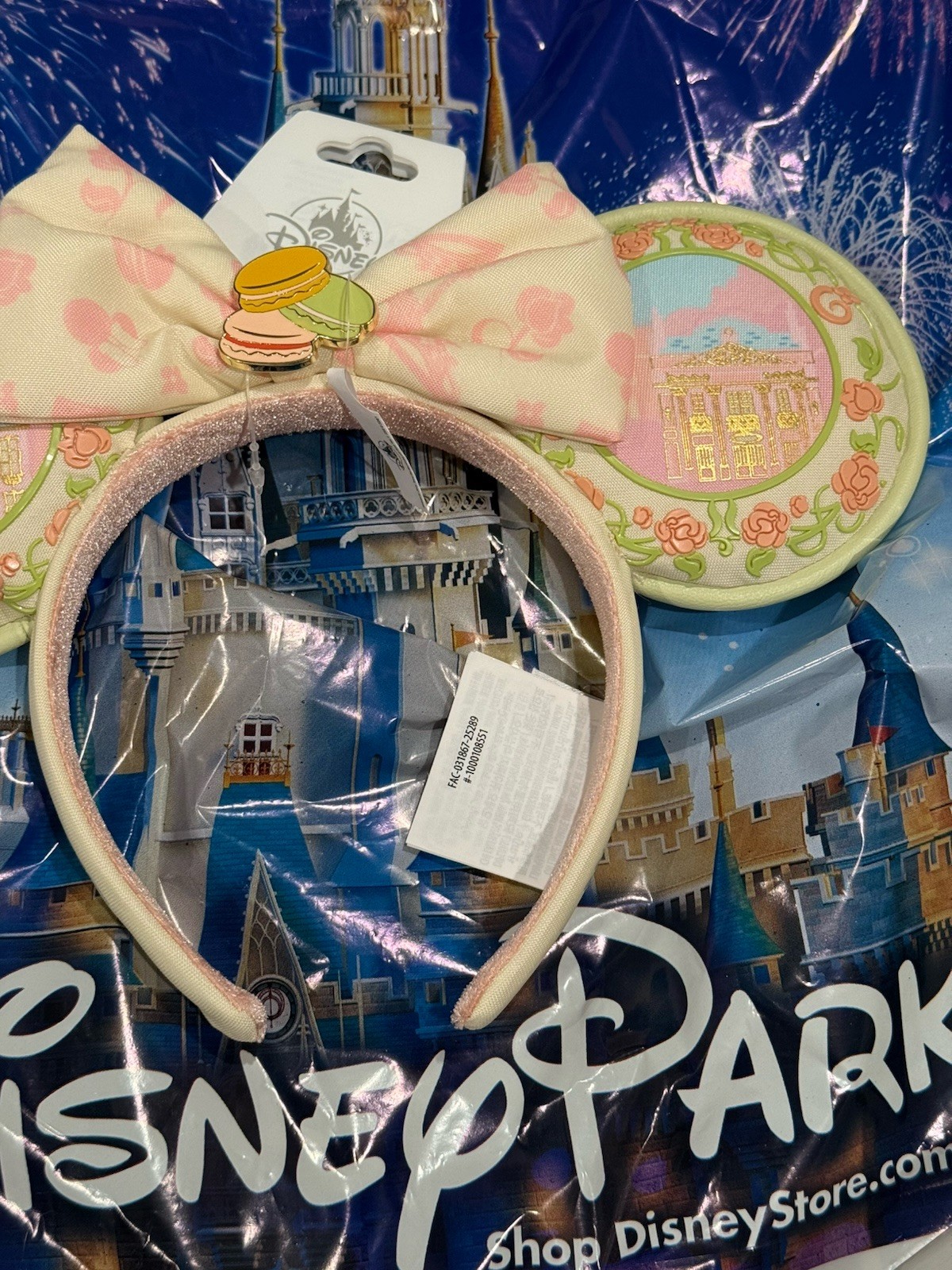 Disney Epcot World Showcase France Paris Ears Macaroons Headband Ears New