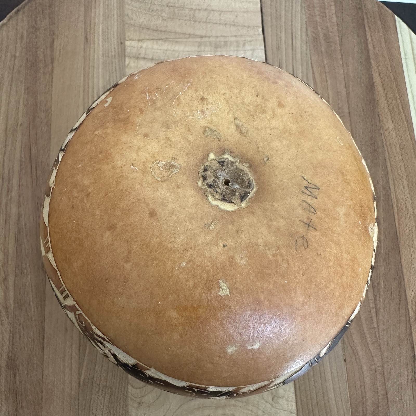 VTG Peruvian Storyteller Hand Carved Gourd Bowl 3.5 Inch Peru Folk Art Pictorial