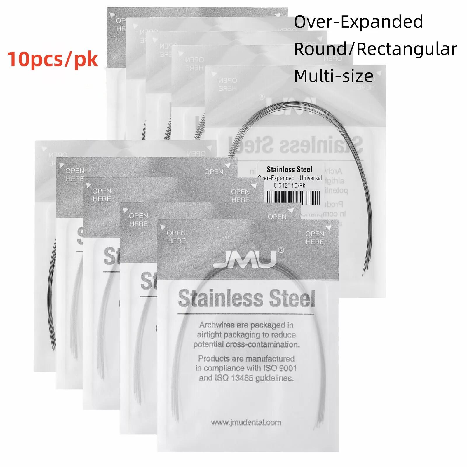 JMU Dental Orthodontic Arch Wire for Brace Over-expanded Round/ Rectangular