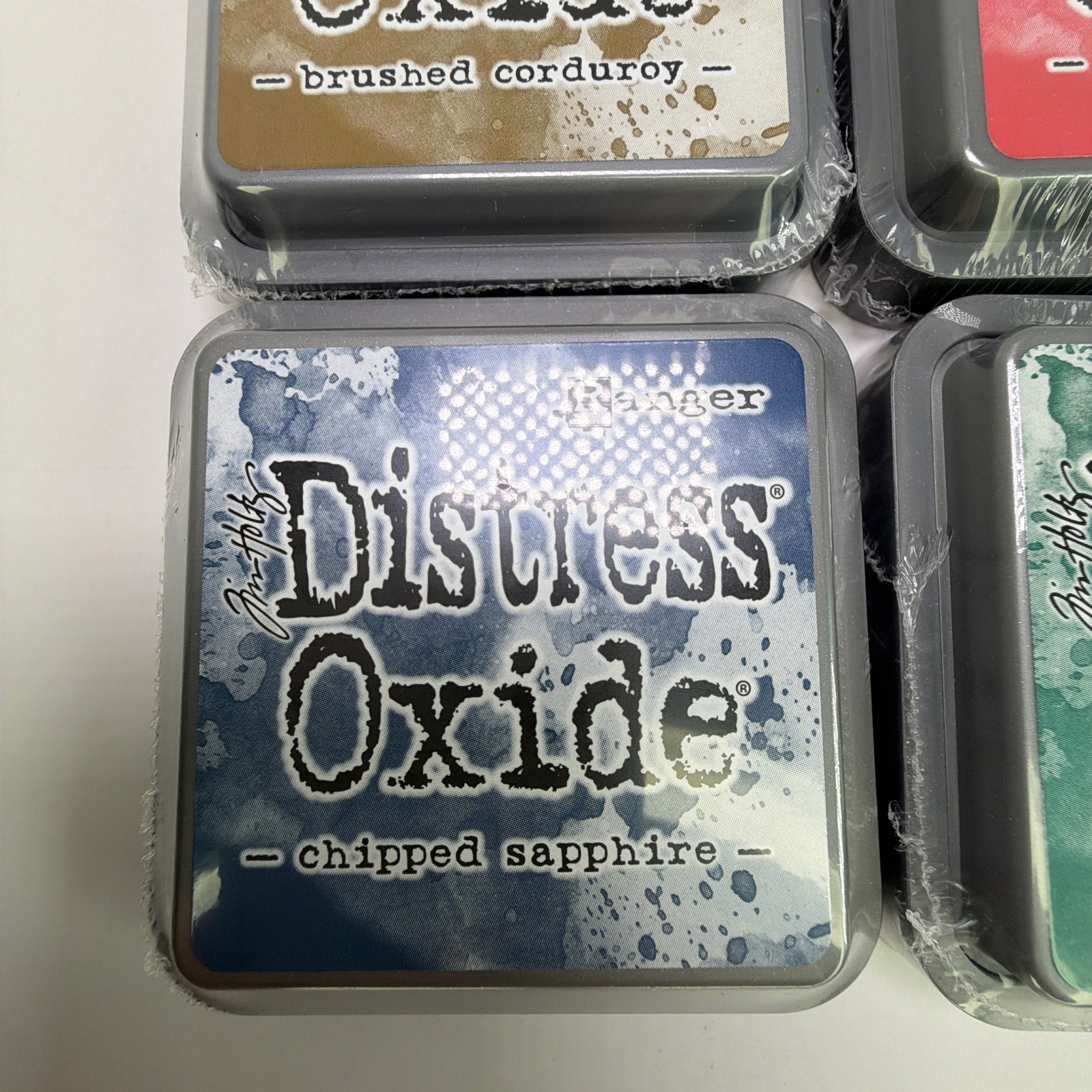 Lot of 4 Ranger Tim Holtz Distress Oxide Ink Pads - New Sealed - 3x3 Full Size