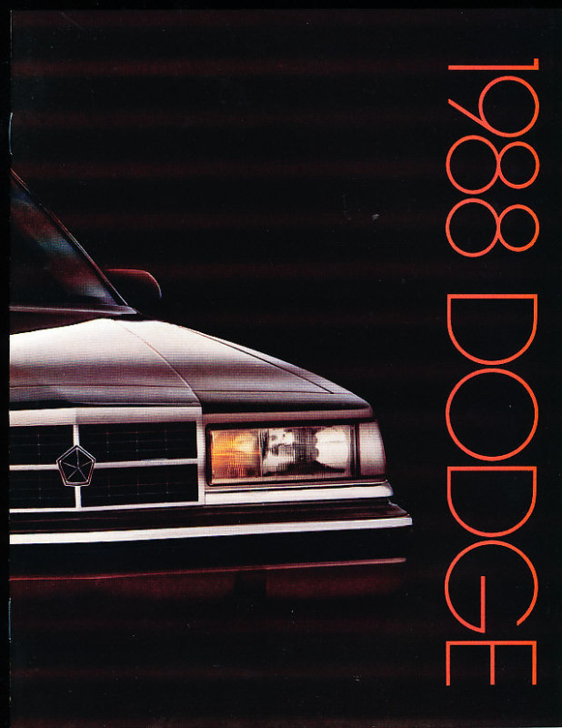 1988 Dodge Sales Brochure - Daytona Dynasty Lancer Omni Aries 600 Shadow Colt