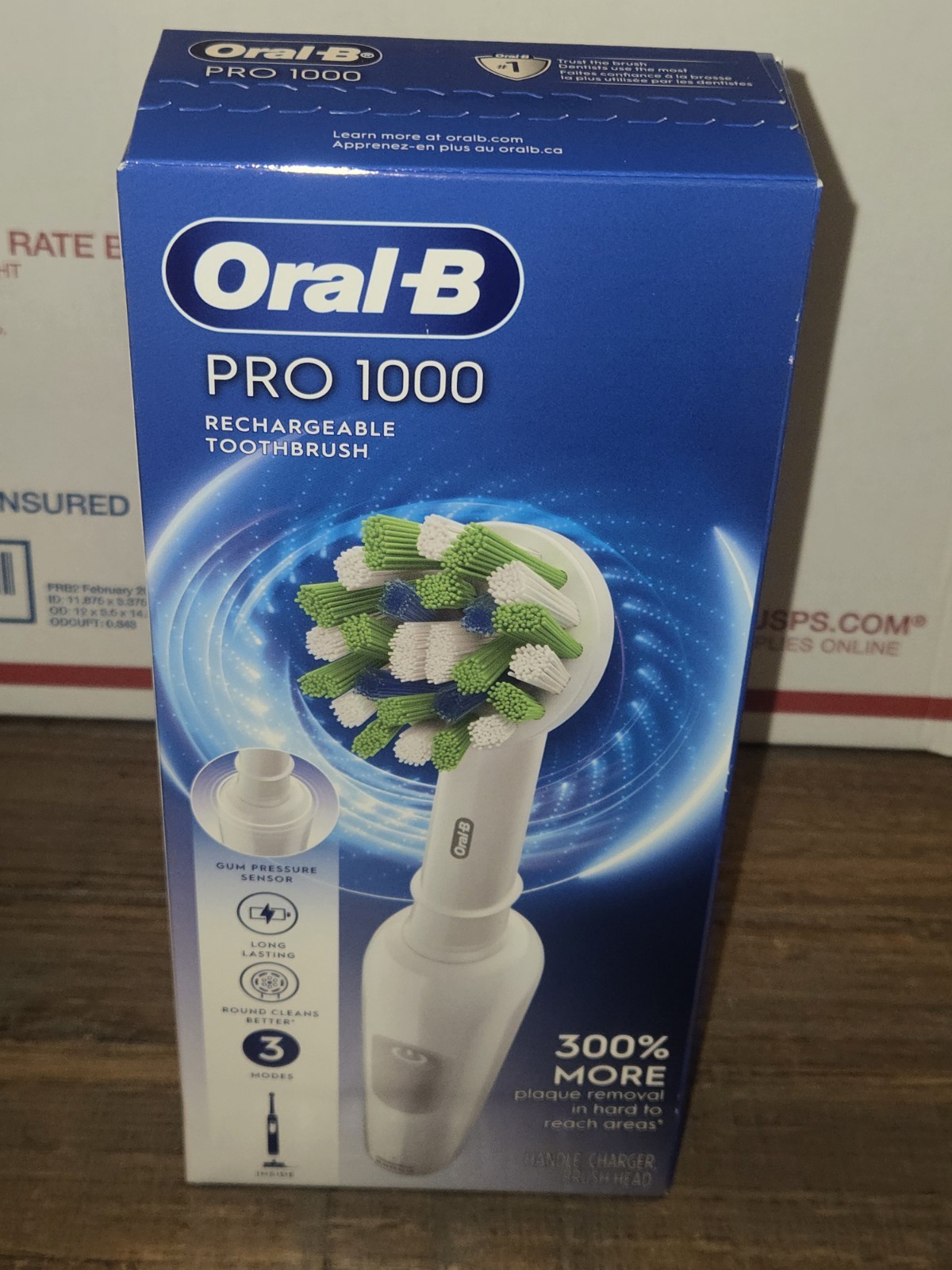 New & Sealed! Oral-B Pro 1000 Deep Cleaning Action Rechargeable Toothbrush WHITE