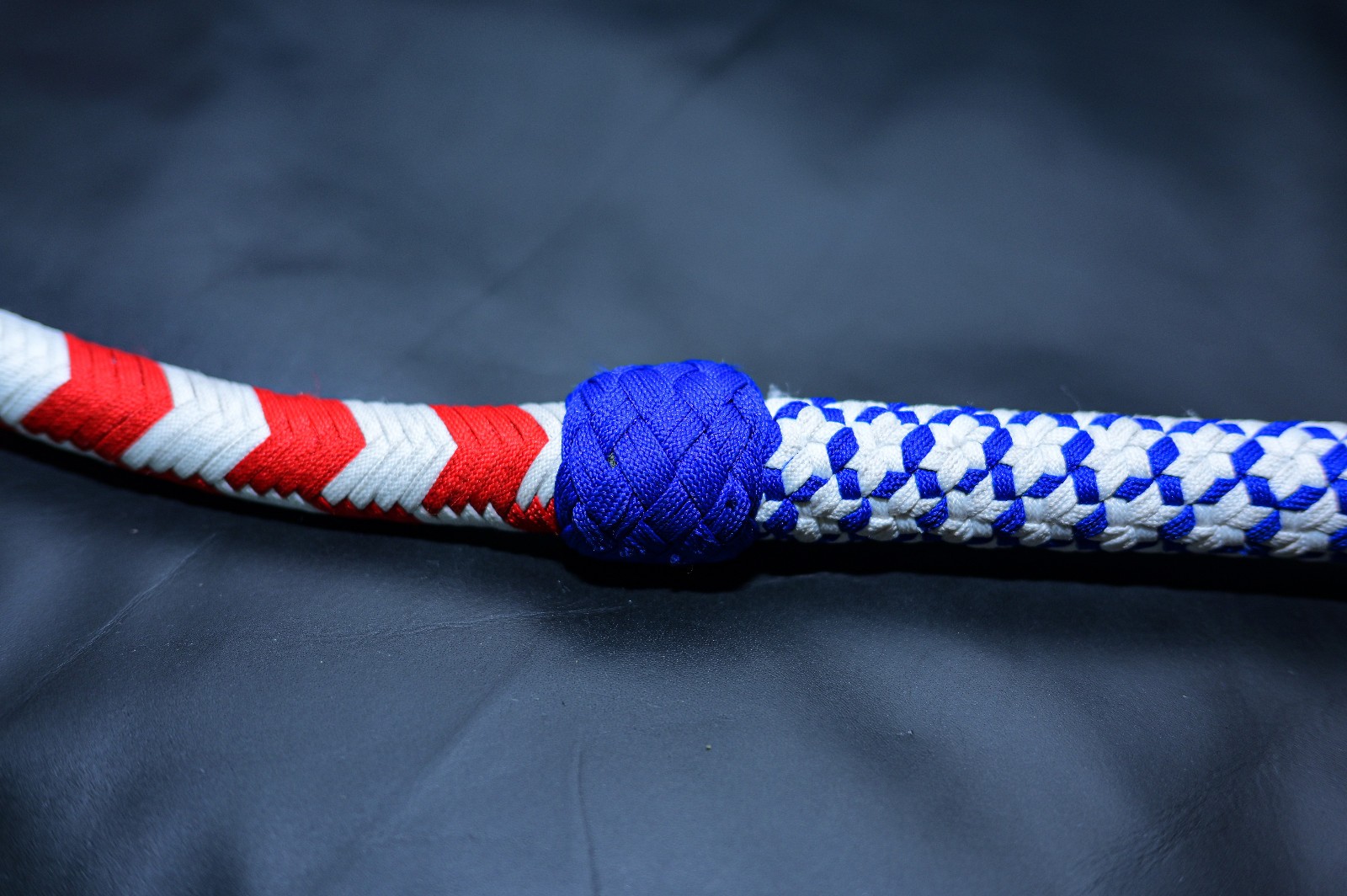 Para-cord Nylon whip Stars Design Whip 2.5 to 24 Feet Long 16 Strands Bullwhip