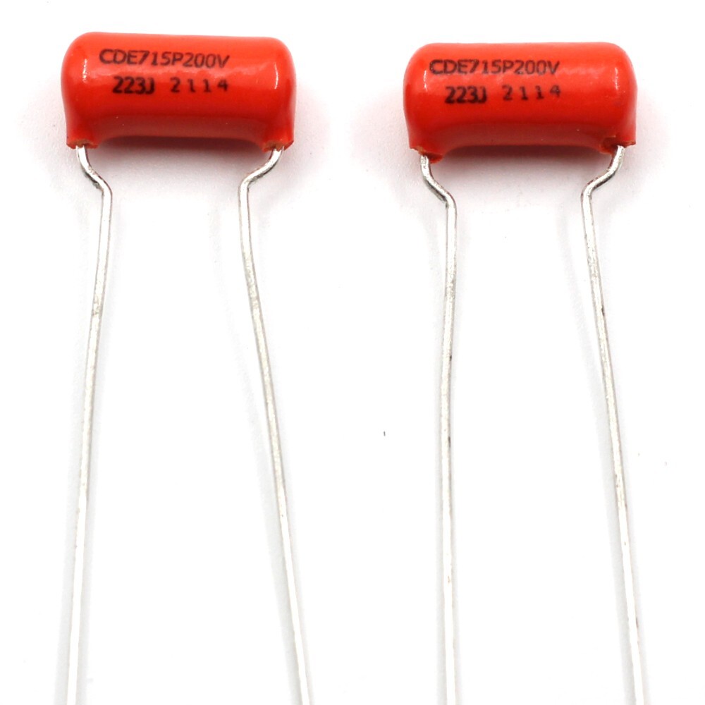 .022uf 200v 715P Orange Drop Guitar Tone Capacitors - 5% Tolerance - 2x (Pair)