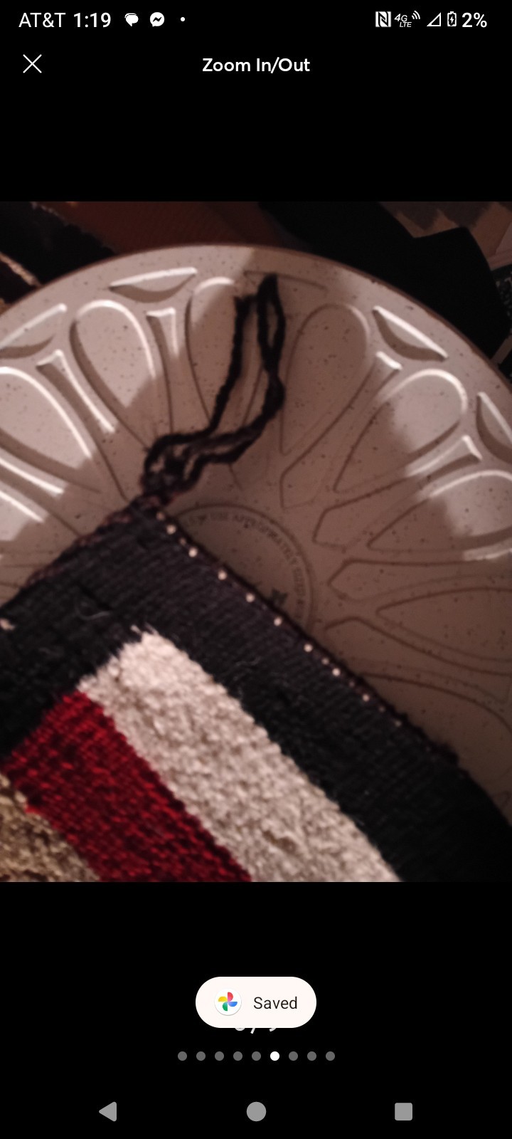 1940 Navajo Wool Rug Horse Blanket Weaving Native American Storm Pattern