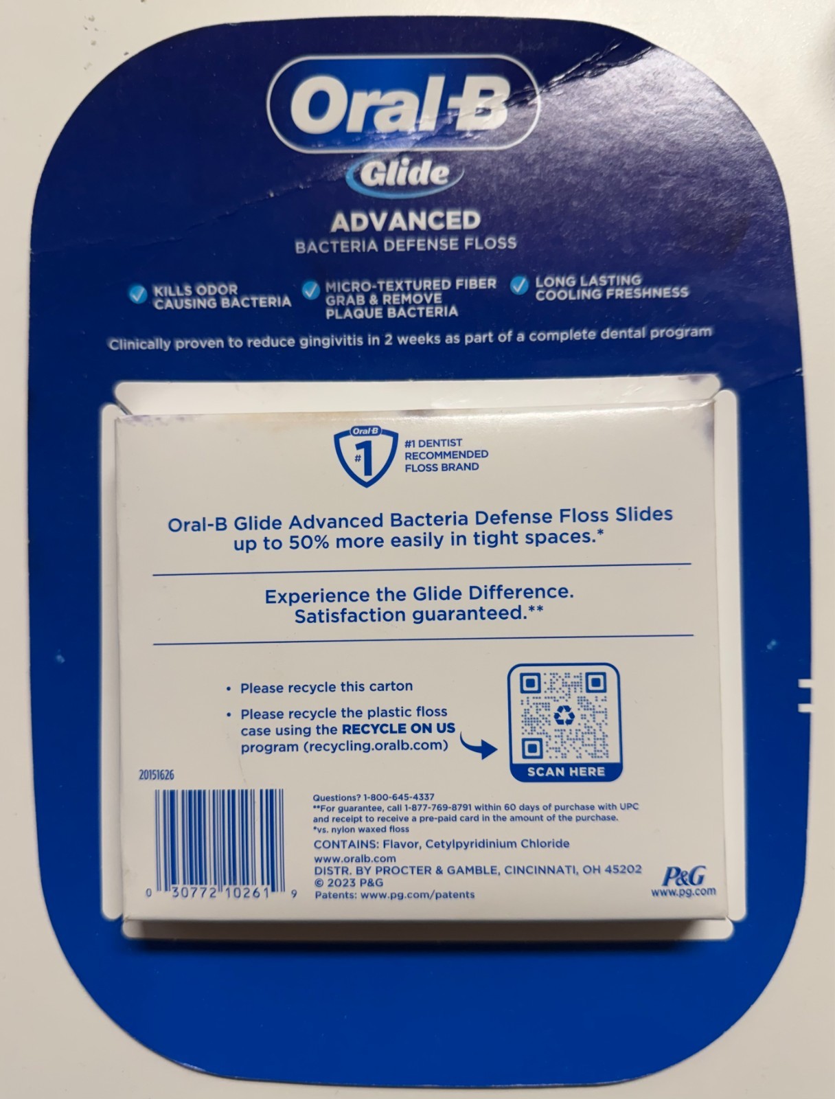 NEW Sealed ORAL-B GLIDE ADVANCED FLOSS 6 Pack, 44m Each ORIGINAL SMOOTH VERSION!