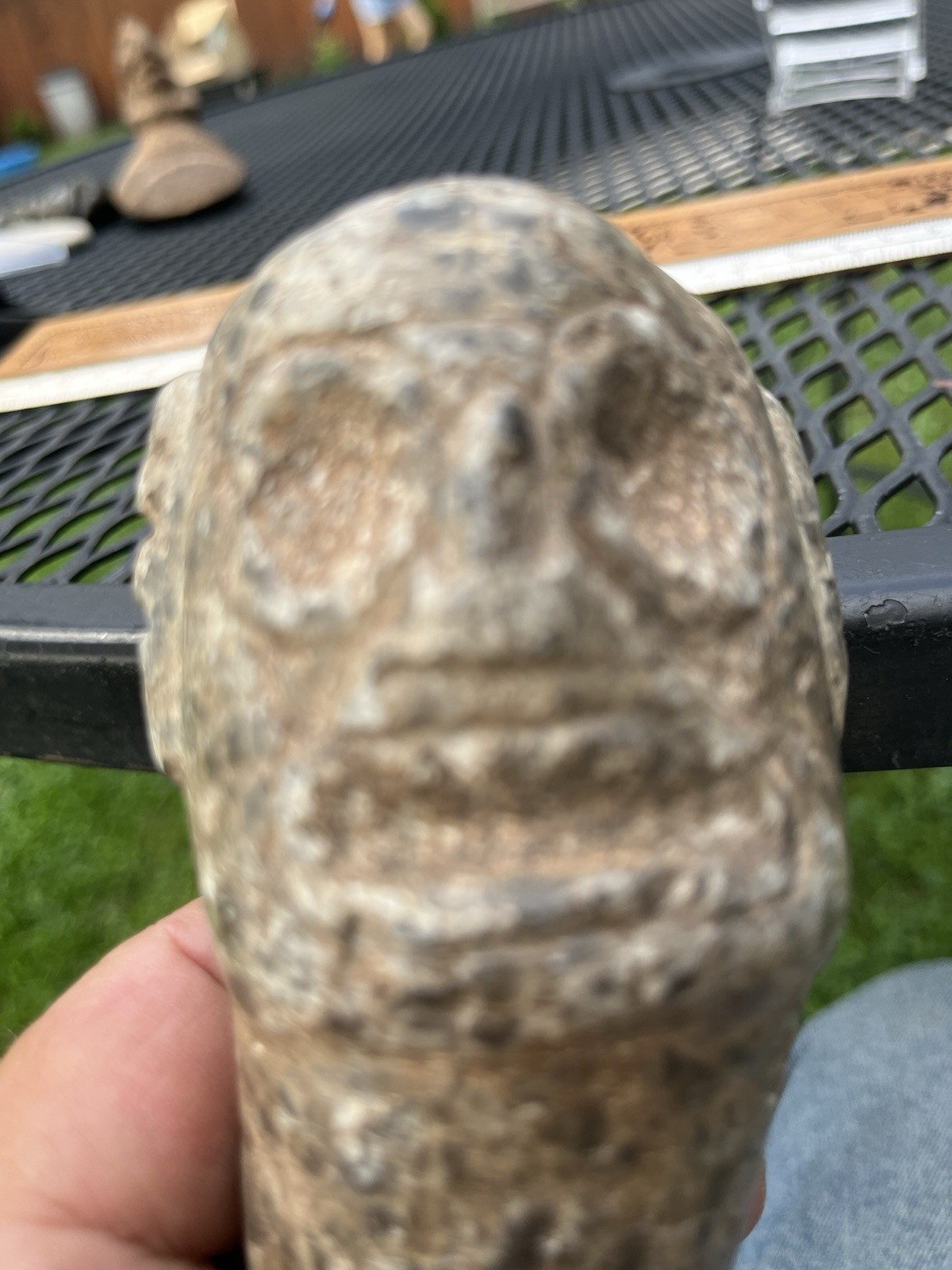 Big Taino Stone Tool Rare PreColumbian Ancient Artifact Arawak Caribe Mayan