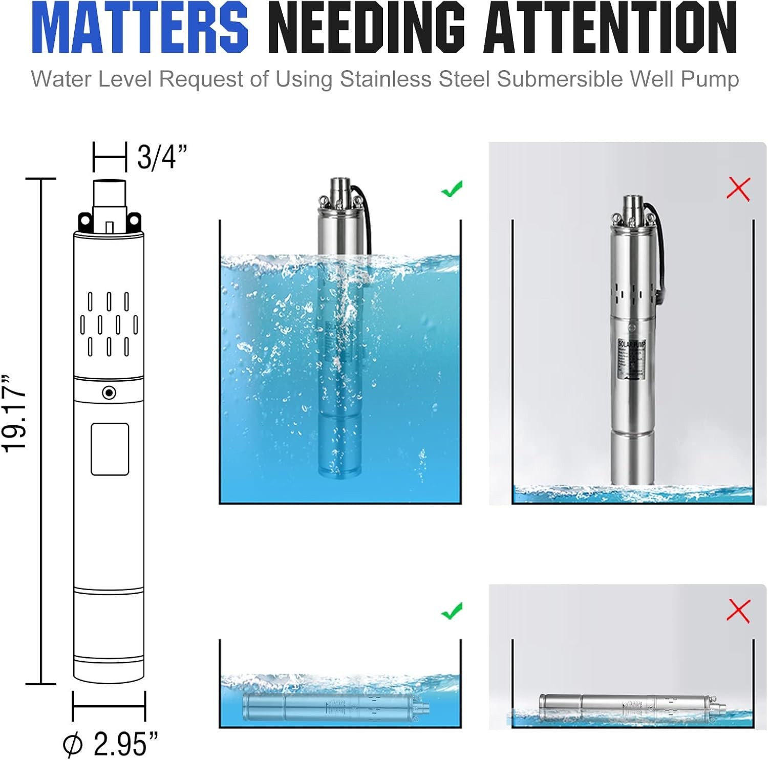 DC 400W 24V Solar Water Well Pump Kit with MPPT Controller 2 12V 100Ah Battery