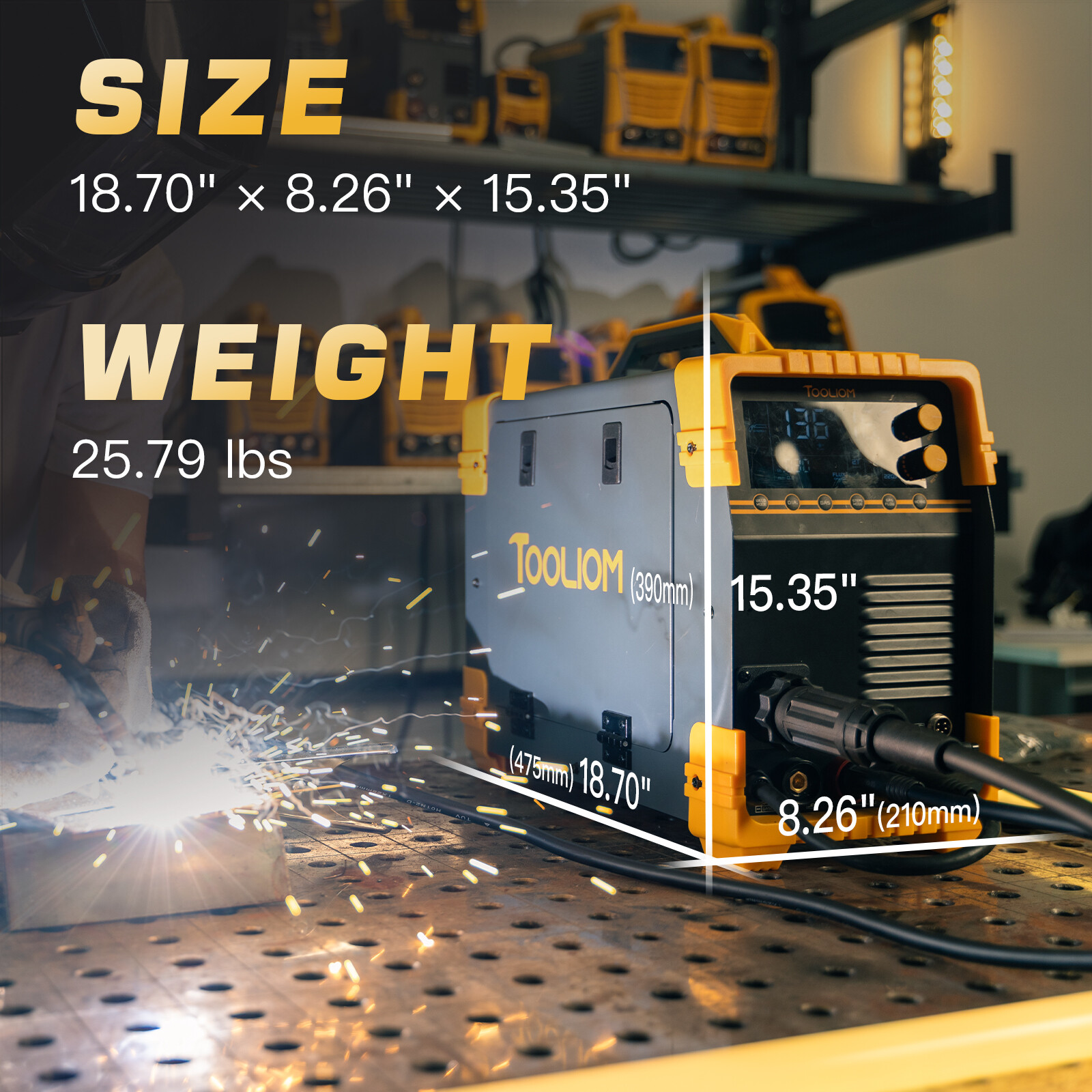 5-in-1 Pro MIG/TIG/Stick/CUT Aluminum Welder, 110/220V Dual, Spool Gun Ready