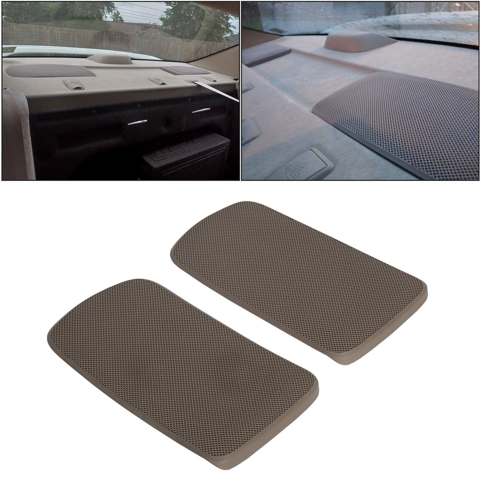 Speaker Grille Cover Tan Replacement Rear LH RH For Toyota Camry 2002-2006 2pcs