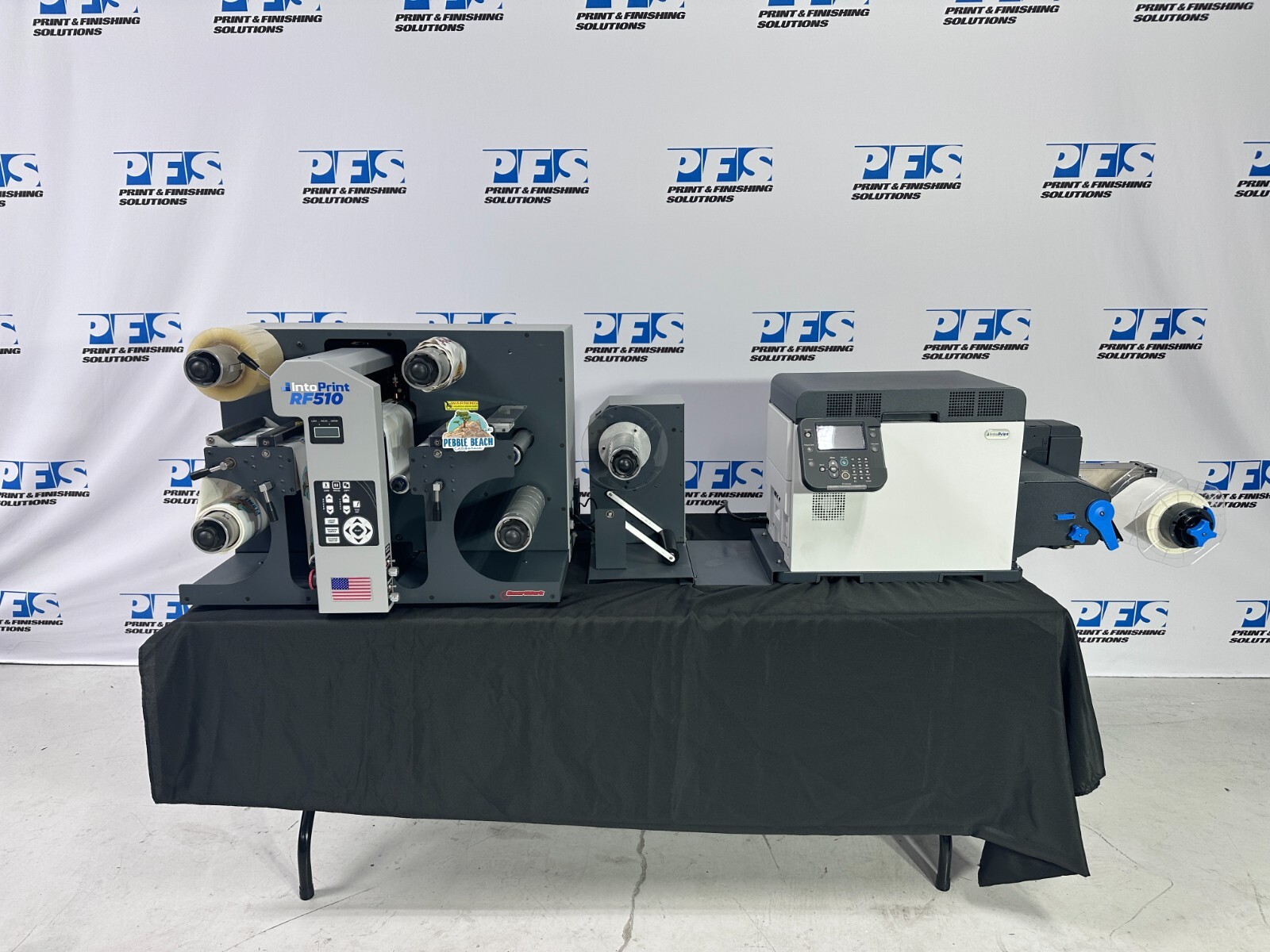 IntoPrint RP530W Digital Label Printer System w/Finisher & Rewinder