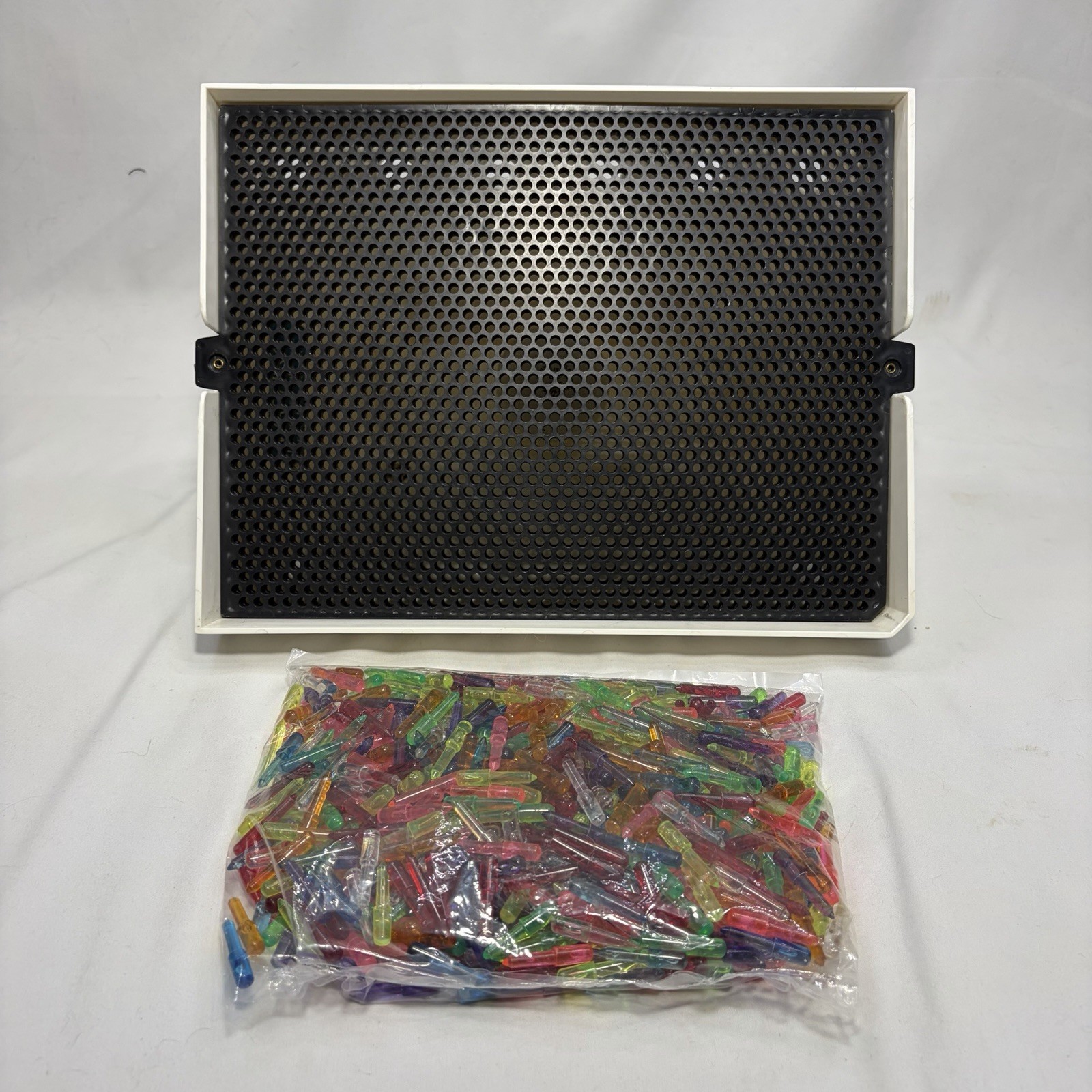 Vintage Hasbro Lite Brite 1973 Light Bright 5455 With Large New Bag Of Pegs