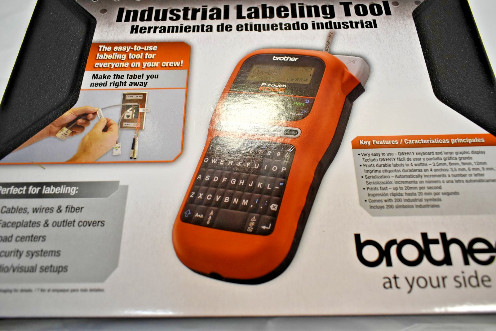 Brother P-touch Edge PT-E110 Industrial Labeling Tool Brand New!