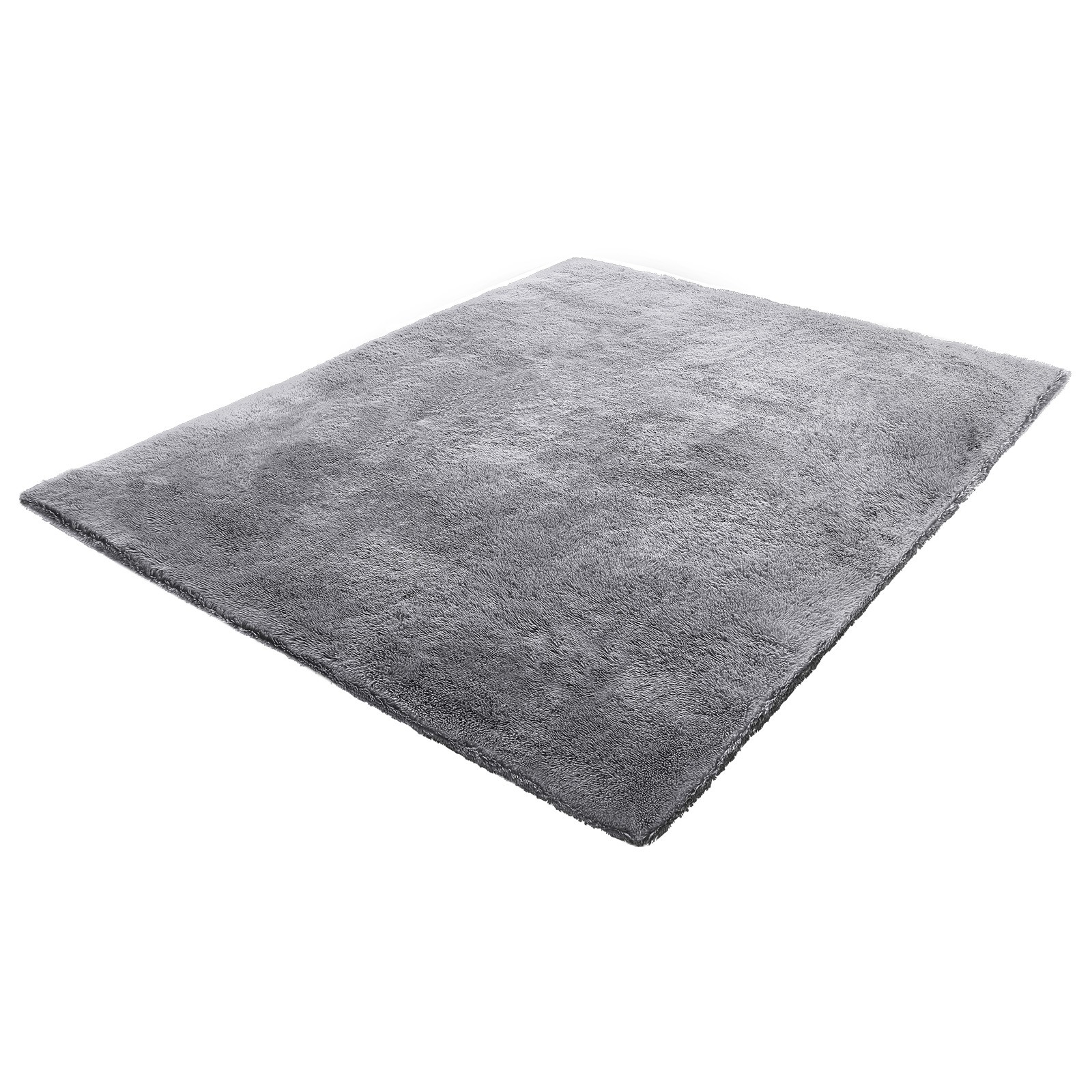 VEVOR Indoor Plush Area Rug 8 x 10ft Grey Plush Carpet for Living Room Bedroom