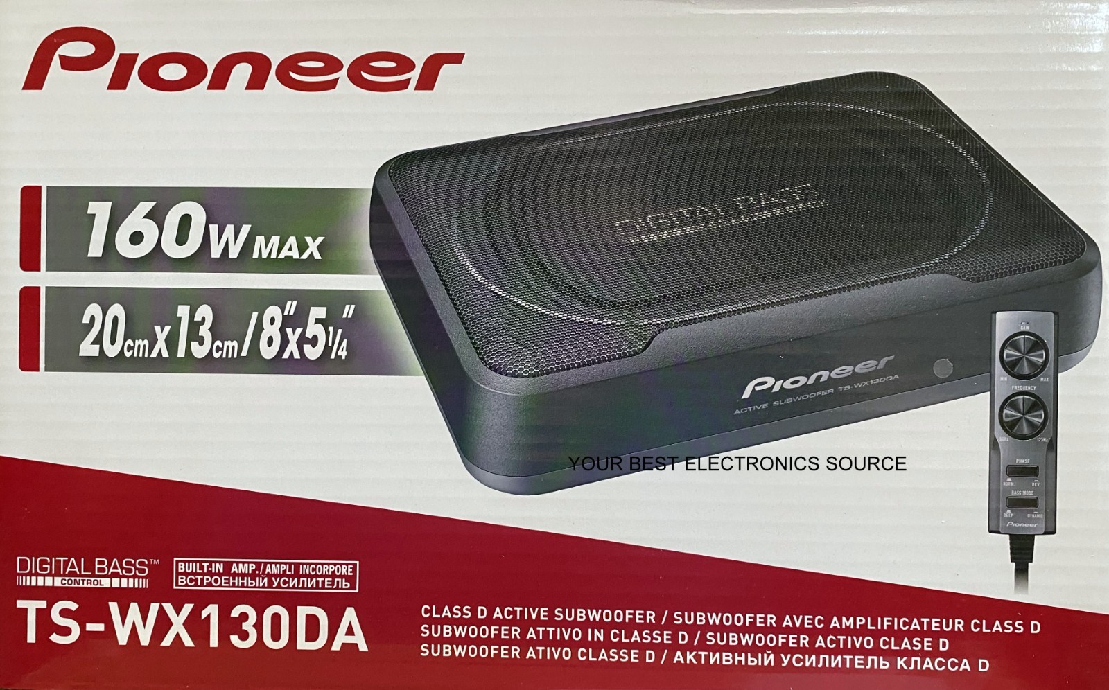 NEW Pioneer TS-WX130DA Compact Powered Under-Seat Subwoofer