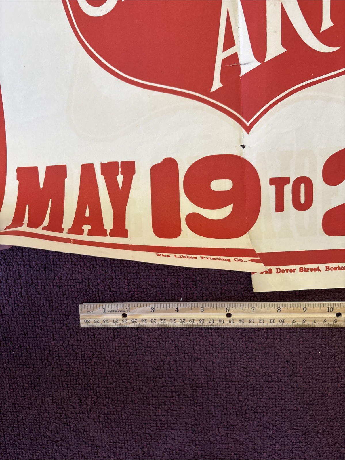 ORIGINAL 28 × 21" WWI Propaganda Boston Salvation Army Home Service Fund Poster