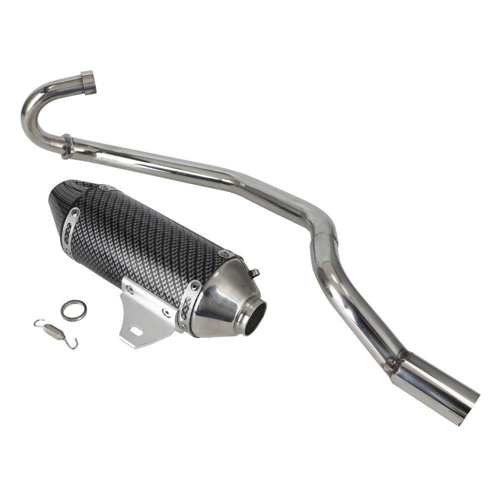 Motorcycle Exhaust Pipe Carbon Fiber for KLX110 KLX110L 2012-2024 Dirt Bike