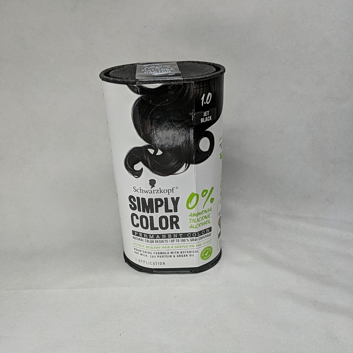 1 Schwarzkopf Simply Color 1.0 Jet Black Permanent Color Hair