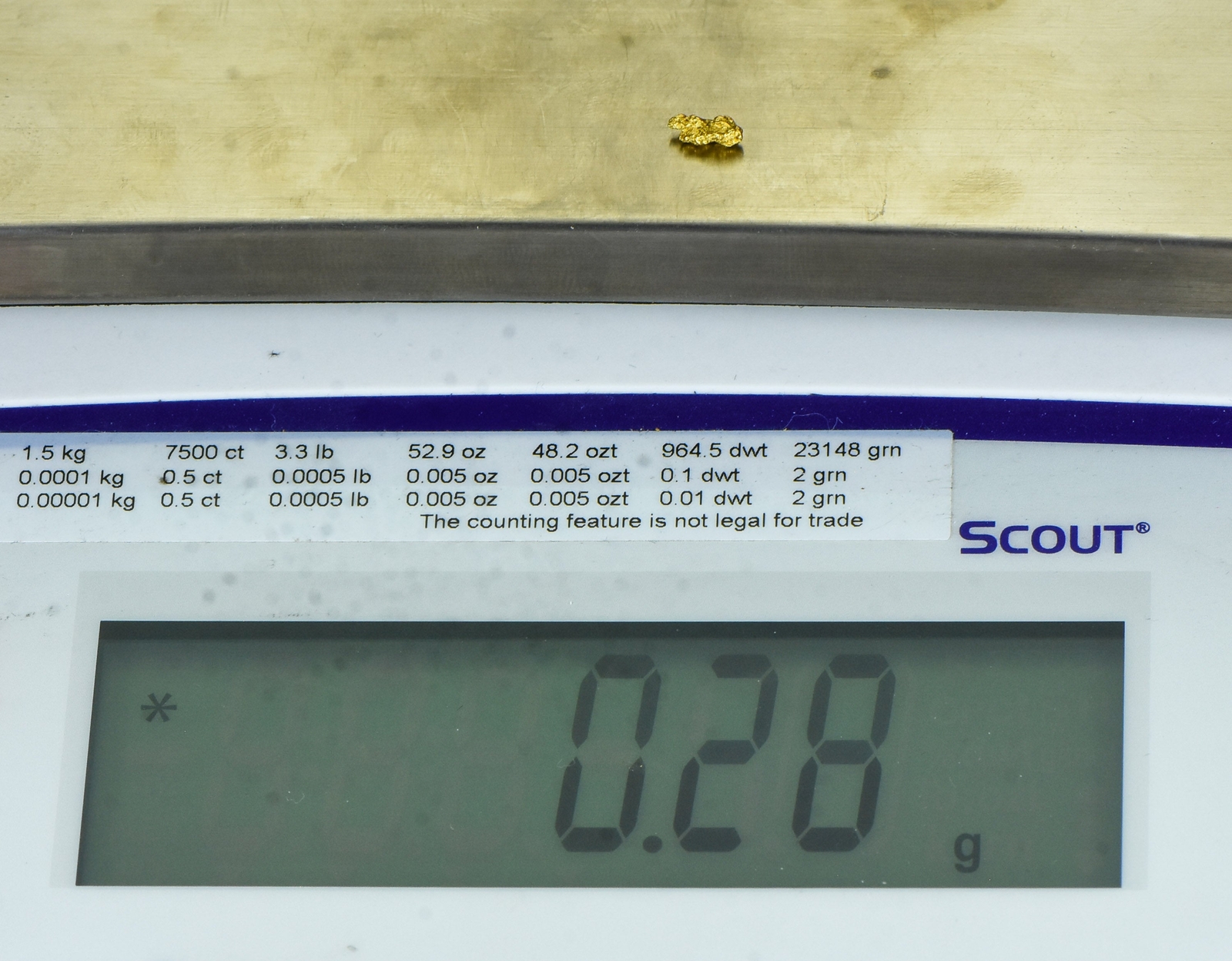 Natural Gold Nugget Australian .28 Gram Genuine