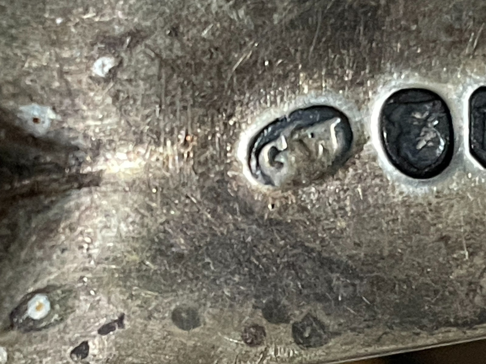 George Wintle English Georgian Sterling Silver Large Stuffing Spoon 1795 104 g