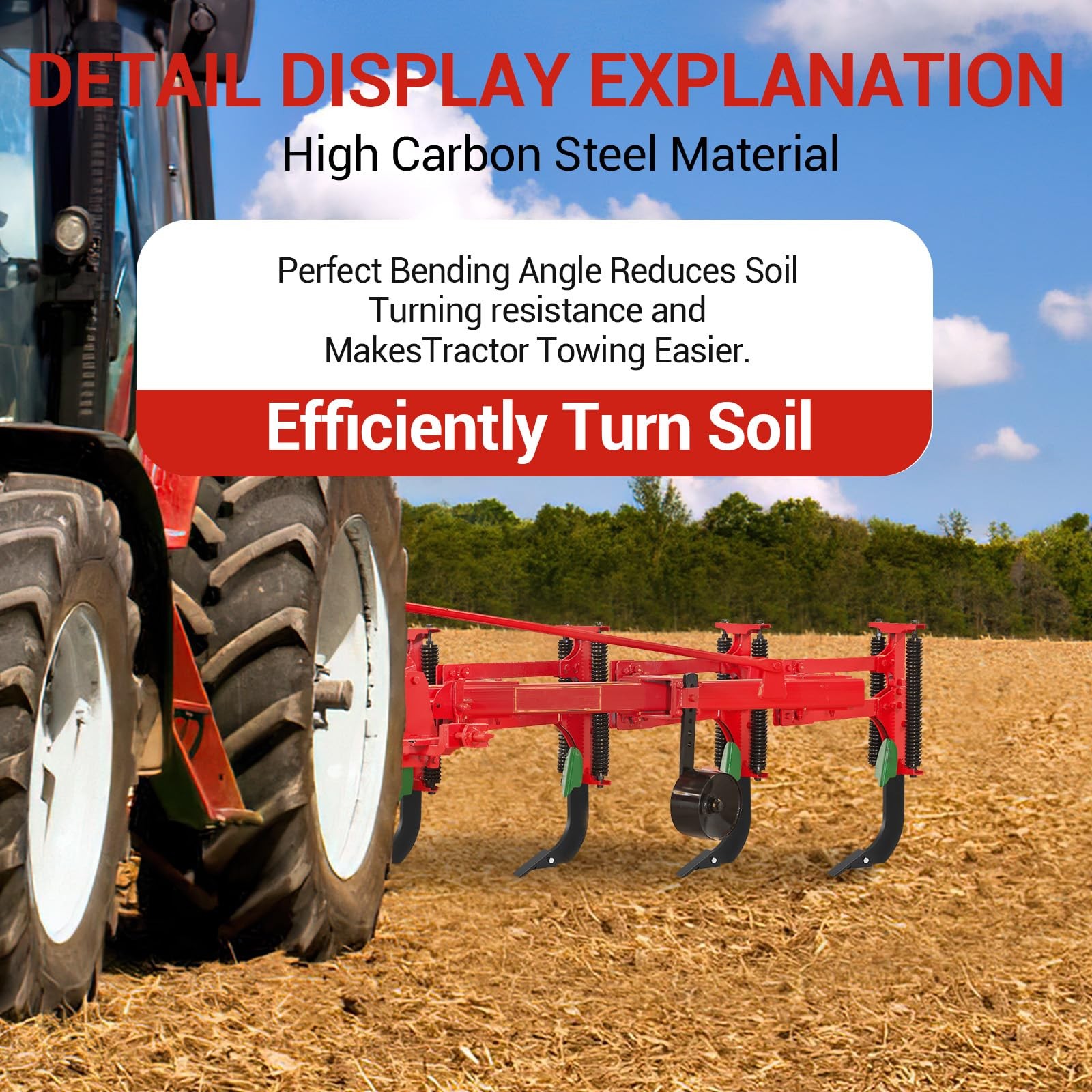 18'' Box Blade Shank Scarifier Shanks Adjustable 4 Holes Box Scraper Shank 5pcs