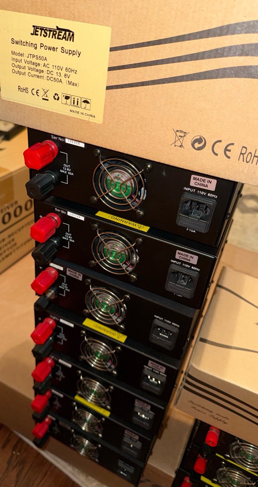 Jetstream JTPS50A Switching Power Supply 50A DC 13.8V On/Off for Radios