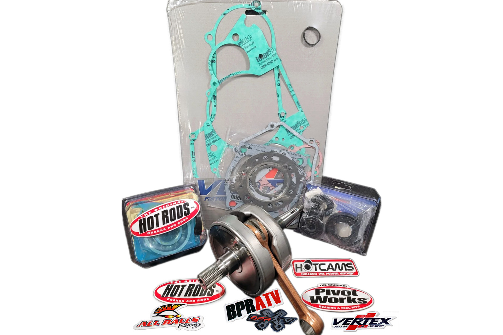 1986 Honda TRX250R TRX 250R Hot Rods Trued Crank Bottom End Engine Rebuild Kit ✔